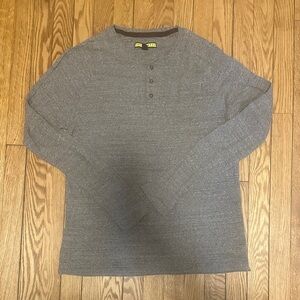 Prince & Fox Gray Long Sleeve Henley Shirt